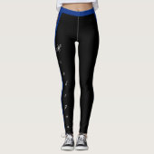 Michigan-Modedesigner, Michigan-Fahne /sports Leggings (Vorderseite)