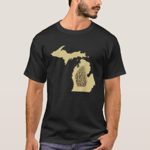 Michigan Morel Mushroom Junting T-Shirt