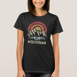 Michigan Mountain Sunset Sunrise Kayaking Lake Cam T-Shirt