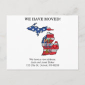 Michigan Moving Announctions Cards Postkarte (Vorderseite)