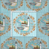 Michigan Muscheln Lighthouse Stoff (Kachel)