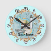 Michigan Muscheln Lighthouse Uhr (Vorderseite)