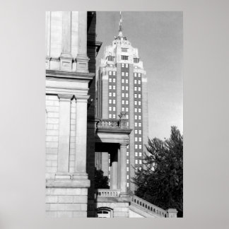 Michigan National Gebäude Poster