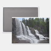 Michigan North Shore Wasserfall Magnet (Vorderseite/Rückseite)