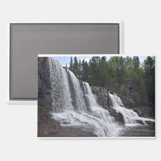 Michigan North Shore Waterfall Magnet (Vorderseite/Rückseite)