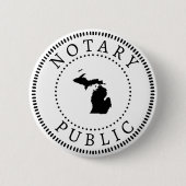Michigan Notary Public Button (Vorderseite)