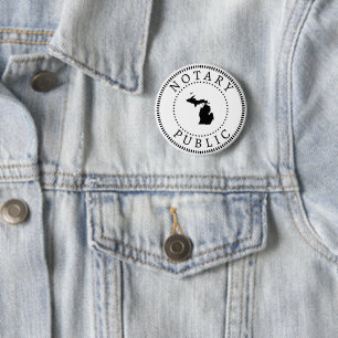 Michigan Notary Public Button