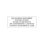 Michigan Notary Public Permastempel (Design)