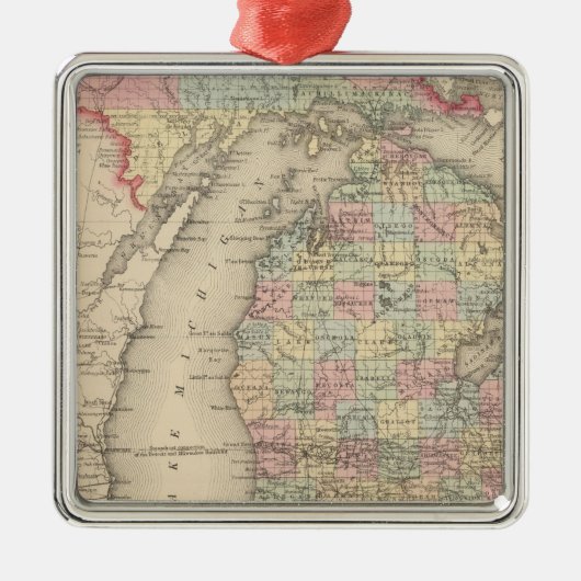 Michigan Ornament Aus Metall (Vorne)