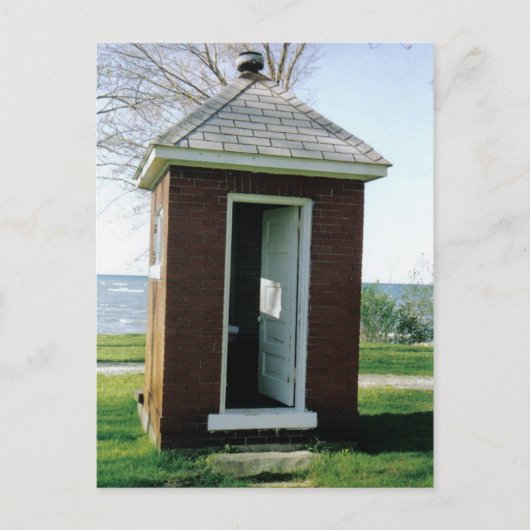 Michigan Outhouse Post Card Postkarte (Vorderseite)