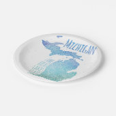 Michigan Pappteller (Schrägansicht)