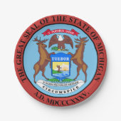 Michigan Pappteller (Vorderseite)
