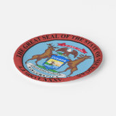 Michigan Pappteller (Schrägansicht)