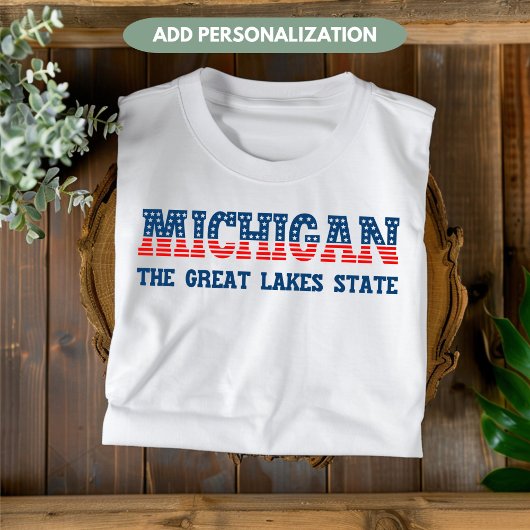 Michigan Patriotic Great Lakes Staat Custom Shirt