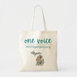 Michigan Paw druckt eine Voice Tote Tag Tragetasche