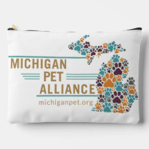 Michigan Paw Prints Beganion Animals Travel Pouch
