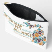 Michigan Paw Prints Beganion Animals Travel Pouch Zubehörtasche (Offen)