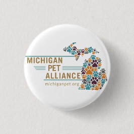 Michigan Paw Prints Buttons