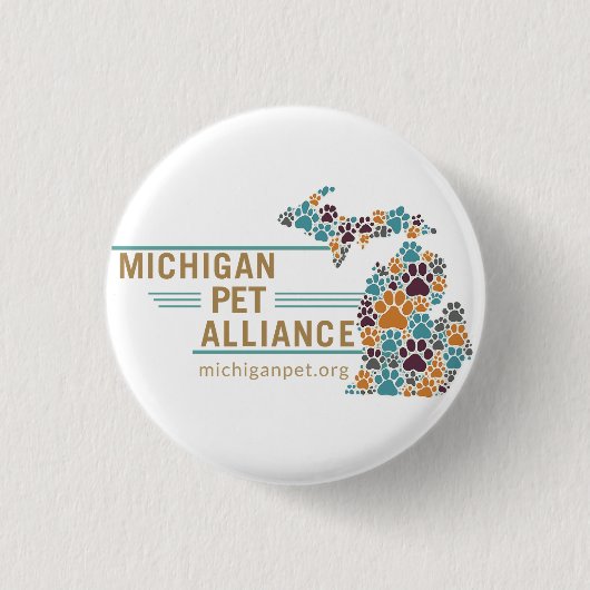 Michigan Paw Prints Buttons (Vorderseite)