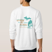 Michigan Paw Prints Men's Basic Sweatshirt (Rückseite)