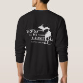 Michigan Paw Prints Men's Basic Sweatshirt (Rückseite)