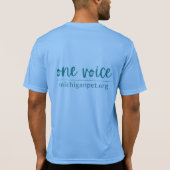 Michigan Paw Prints Men's Sport-Tek T - Shirt (Rückseite)