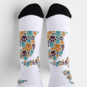 Michigan Paw Prints Premium Crew Socks Socken (Oben)
