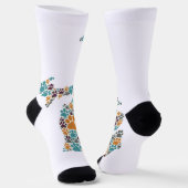 Michigan Paw Prints Premium Crew Socks Socken (Gewinkelt)