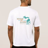 Michigan Paw Prints Sport-Tek T-Shirt (Rückseite)