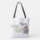Michigan Paw Prints Tragetaschen Tasche (Rückseite)