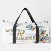 Michigan Paw Prints und One Voice Duffle Bag (Vorderseite)