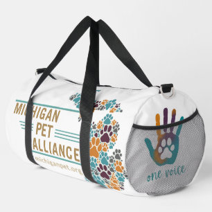 Michigan Paw Prints und One Voice Duffle Bag