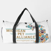Michigan Paw Prints und One Voice Duffle Bag (Rückseite)