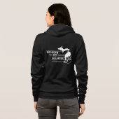 Michigan Paw Prints Zip-up Hoodie (Schwarz voll)
