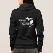 Michigan Paw Prints Zip-up Hoodie (Rückseite)