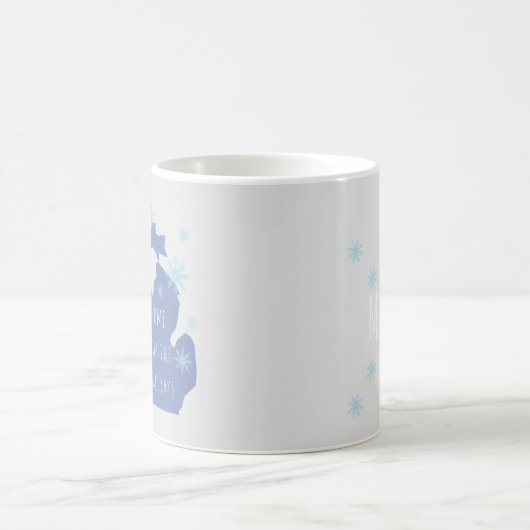 Michigan Personalized Name Holiday Mug Kaffeetasse (Mittel)