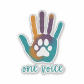 Michigan Pet Alliance Maßgeschneiderte Vinyl Stick Aufkleber (Vorderseite)