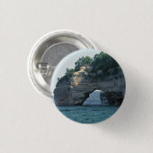 Michigan Petit Portal Geology Foto Button (Vorne & Hinten)