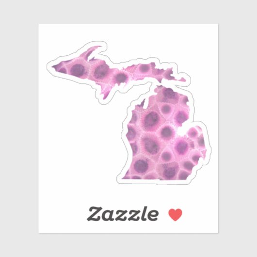 Michigan Petoskey Stein | Great Lake Staat Aufkleber (Blatt)