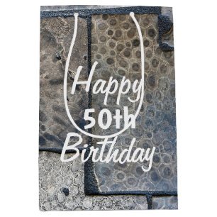 Michigan Petoskey Stone 50. Geburtstag Mittlere Geschenktüte