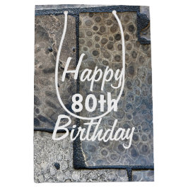 Michigan Petoskey Stone 80. Geburtstag Mittlere Geschenktüte