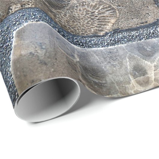 Michigan Petoskey Stone Design Geschenkpapier (Rolleneckpunkt)