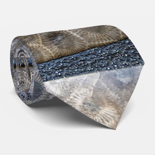 Michigan Petoskey Stone Design Krawatte (Gerollt)