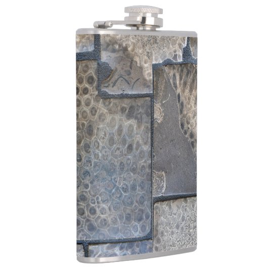 Michigan Petoskey Stone Flachmann (Rechts)