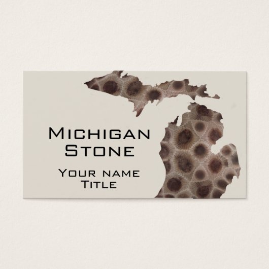 Michigan Petoskey Stone Great Lake Staaten (Vorderseite)