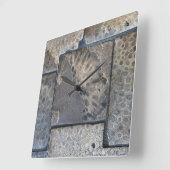 Michigan Petoskey Stone Quadratische Wanduhr (Winkel)