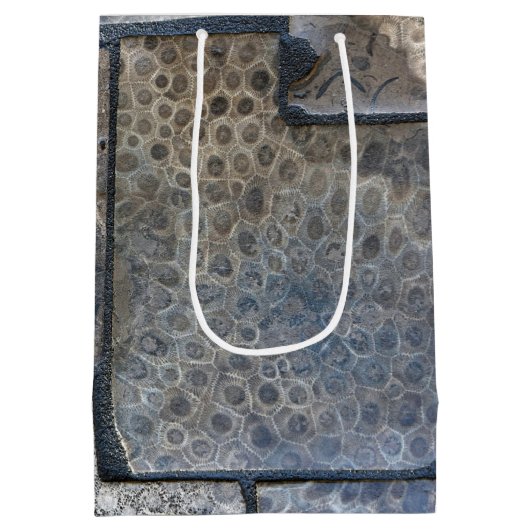 Michigan Petoskey Stone Retirement Mittlere Geschenktüte (Rückseite)