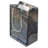 Michigan Petoskey Stone Vatertag Mittlere Geschenktüte (Rückseite Schrägansicht)