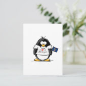 Michigan Pinguin Postkarte (Stehend Vorderseite)