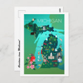 Michigan Postcard Postkarte (Vorne/Hinten)